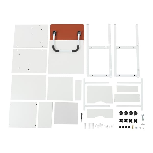 Fällbart höjdjusterbart sängbord rullande laptopskrivbord