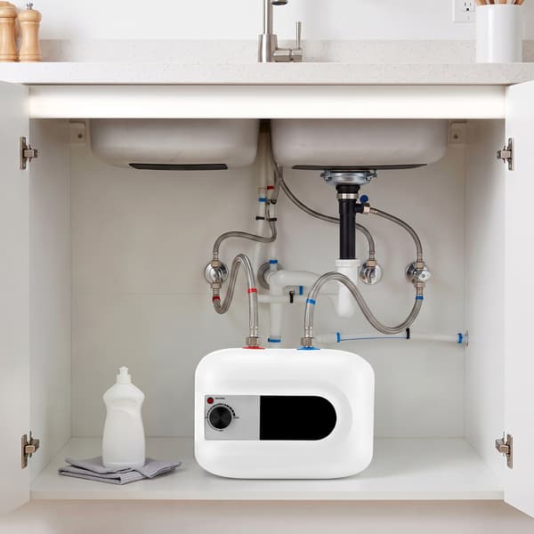 6L Mini Tank Elektrisk Vattenberedare Under Disk Varmvattenberedare EU-kontakt