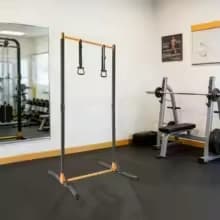 108 cm Pull-up Bar, 400 kg Pull-up Utrustning Pull Up Station Justerbar Höjd Med 2 Remmar Och För Hemmagym, Dip Station