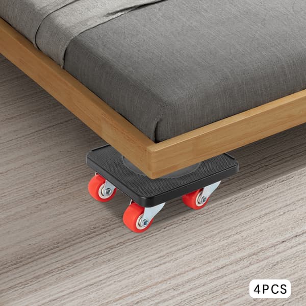 881lbs Möbel Flytt Dolly Set 360° Universella Flytthjul