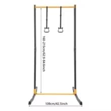 108 cm Pull-up Bar, 400 kg Pull-up Utrustning Pull Up Station Justerbar Höjd Med 2 Remmar Och För Hemmagym, Dip Station
