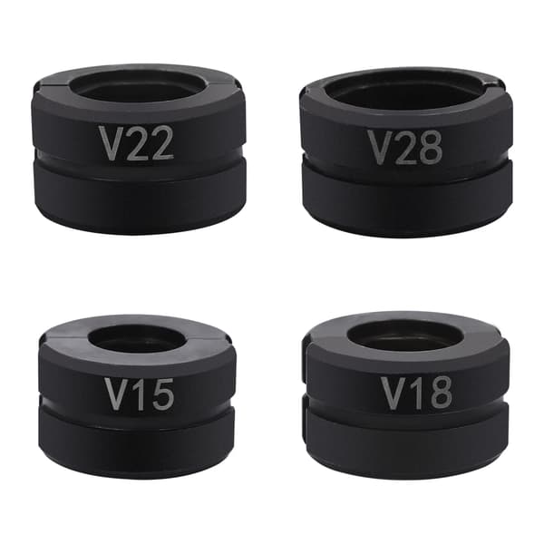 Rörpresskäft Cr45 Stål Rörpress-tänger Set V15/18/22/28mm Pressbackar för Kopparrör