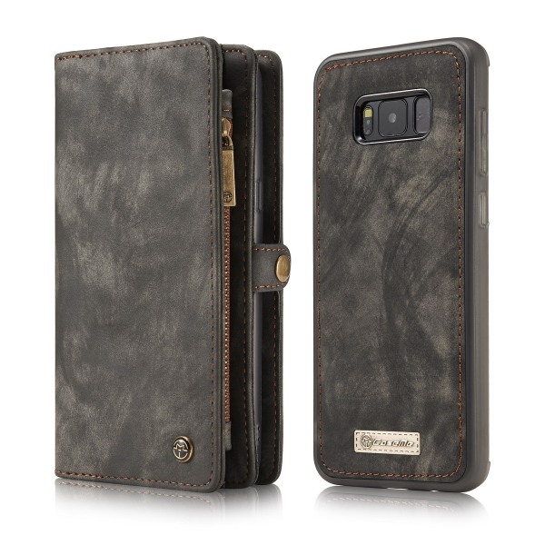 CaseMe plånboksfodral med magnetskal, Samsung Galaxy S8 svart