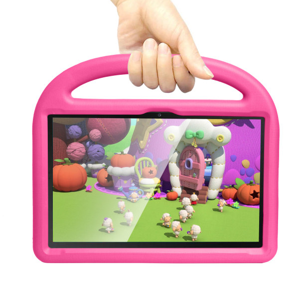 Barnfodral med ställ, Samsung Tab A7 10.4 (2020), rosa rosa