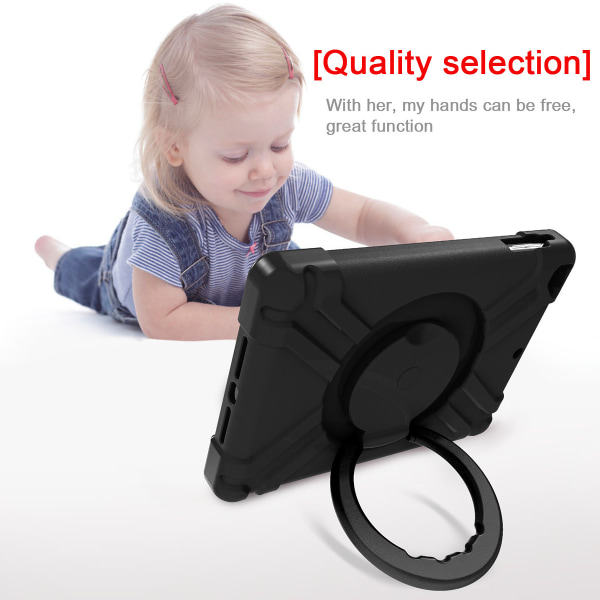 Barnfodral med ställ iPad 9.7, Air/Air2, Pro 9.7, svart svart