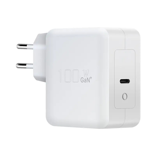 USB-C GaN-väggladdare, QC4.0, PD, 100W, vit