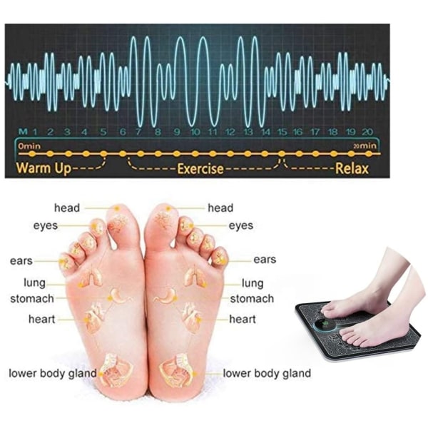 Elektrisk EMS Fotmassage-matta