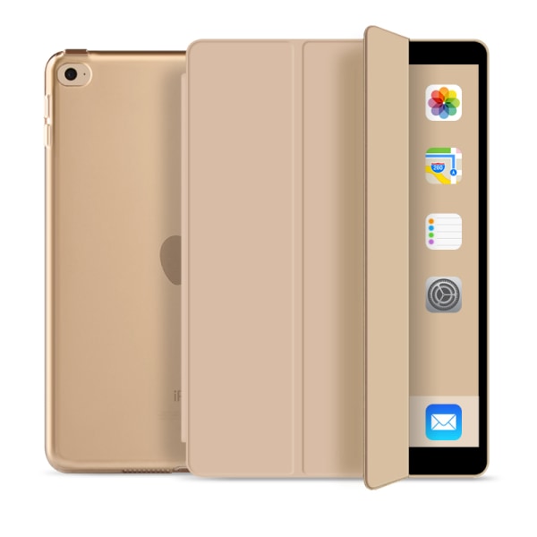 Läderfodral med ställ, iPad Air 10.9, guld guld