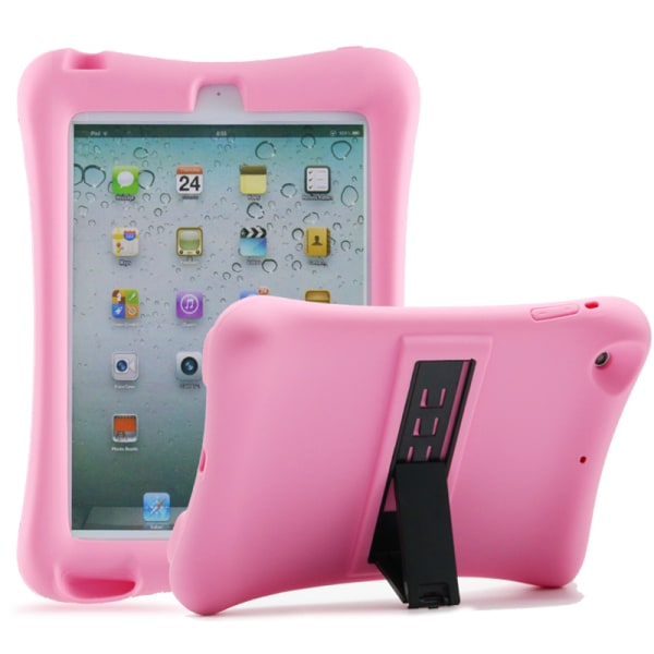 Barnfodral i silikon för iPad mini 1/2/3, rosa rosa