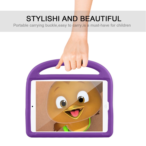 Barnfodral med ställ, iPad 10.2 / Pro 10.5 / Air 3, lila lila