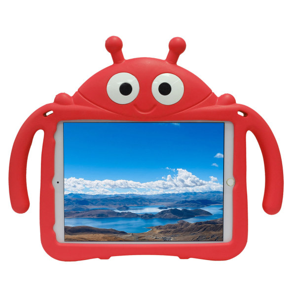 Nyckelpiga barnfodral, iPad 10.2 / Pro 10.5 / Air 3, röd röd