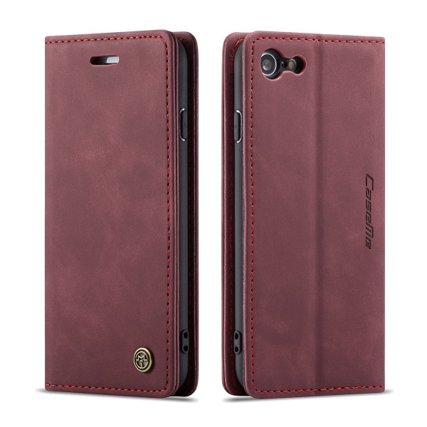 CaseMe plånboksfodral, iPhone 7, vinröd