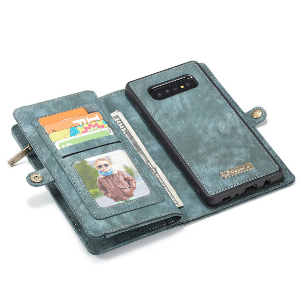 CaseMe plånboksfodral med magnetskal, Samsung Galaxy S10, blå blå