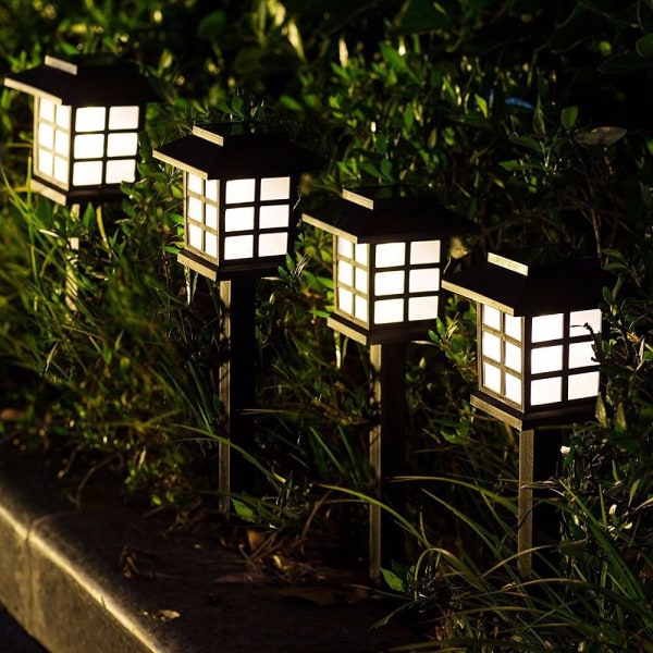 Temple Lights - Solcellslampa för utomhusbruk 2-pack svart