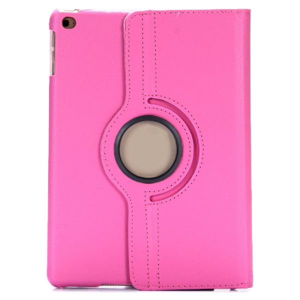 Läderfodral 360°, iPad Air 2, mörkrosa rosa