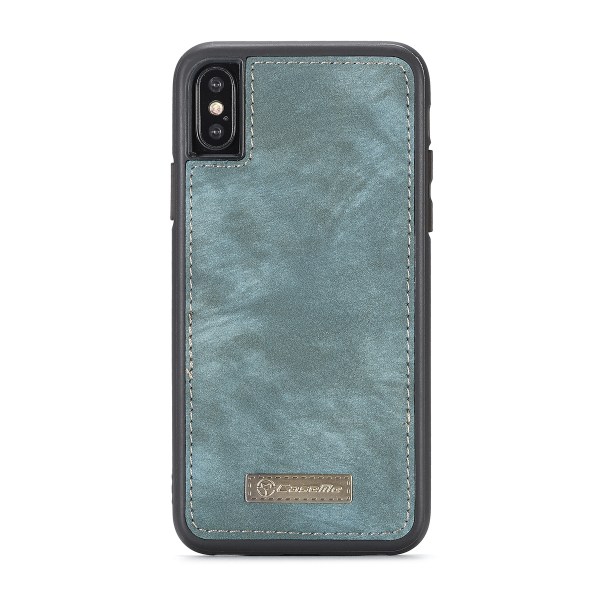 CaseMe plånboksfodral med magnetskal till iPhone X/XS, blå blå