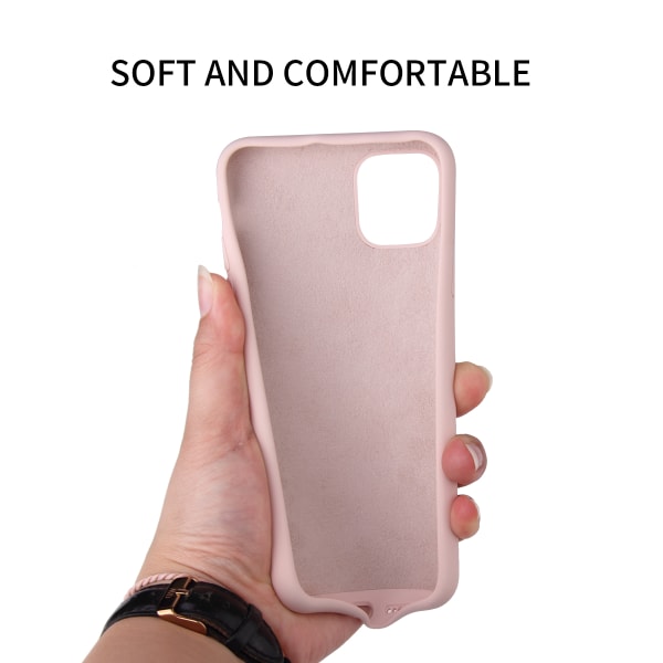Soft Touch Silikonskal till iPhone 11, rosa rosa
