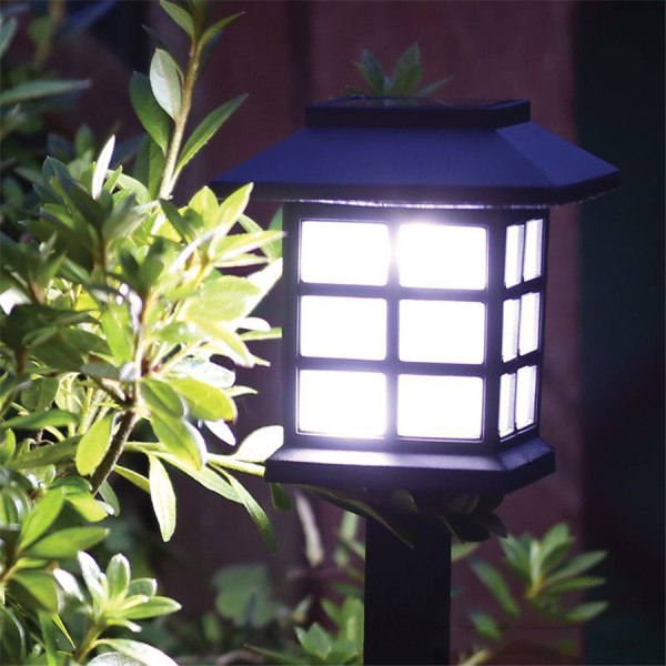 Temple Lights - Solcellslampa för utomhusbruk 2-pack svart