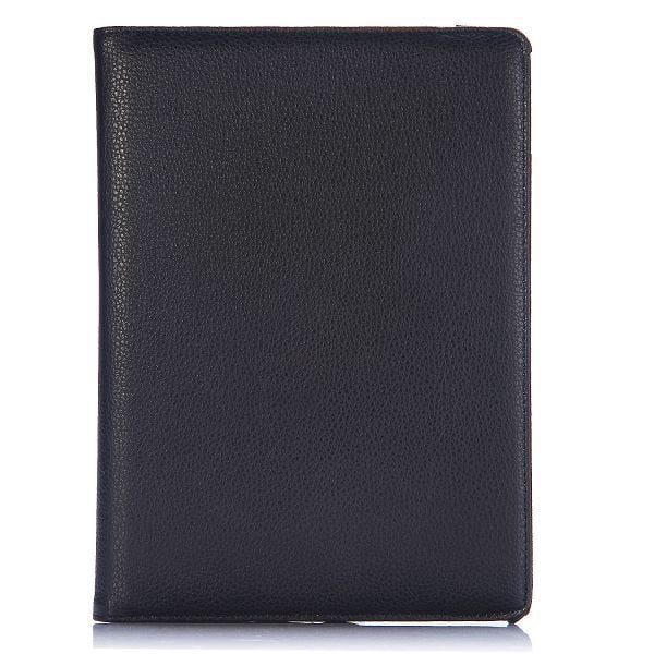 Läderfodral med ställ svart, iPad Air svart