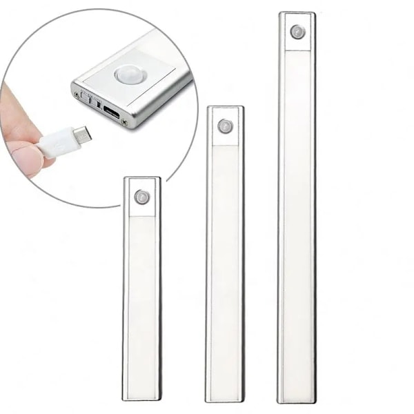 Magnetisk LED-lampa med infraröd rörelsesensor, 850mAh, 60cm