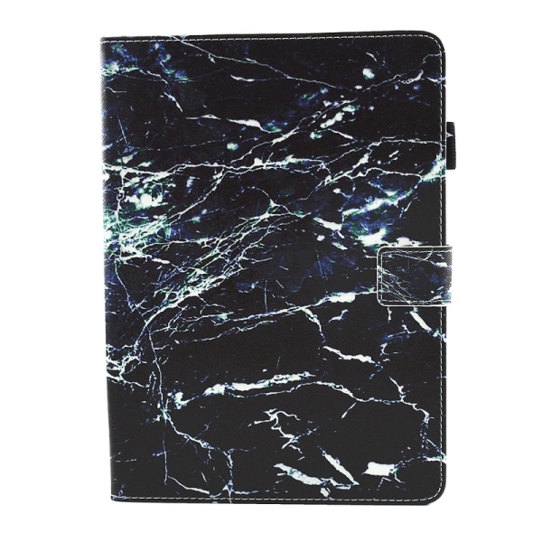 Läckert läderfodral marmor, svart/blå, iPad Air 2 Svart/Blå