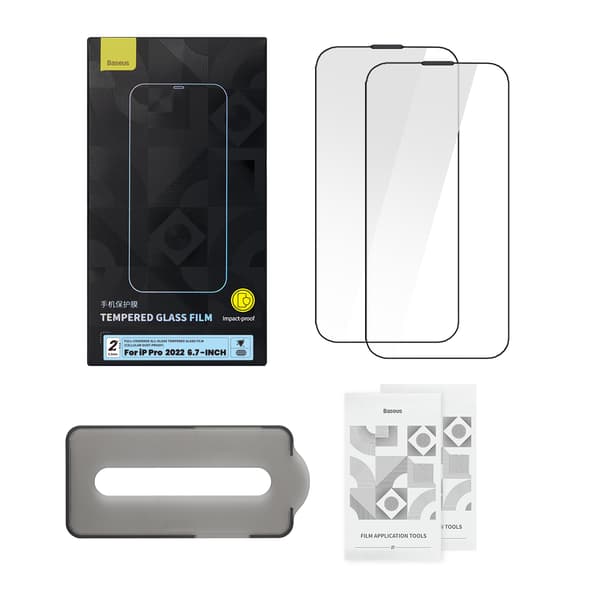 Baseus SGBL230302 Skärmskydd till iPhone 14 Pro Max 2-pack 0....
