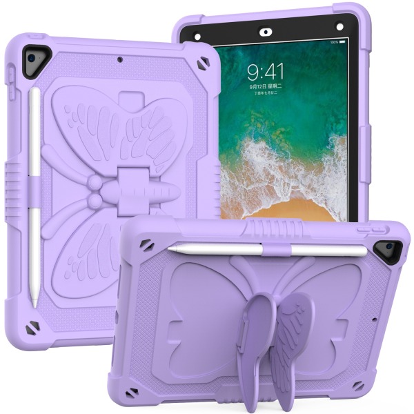 Barnfodral med ställ, iPad Air 2/Pro 9.7/9.7 (2017-2018), lila lila