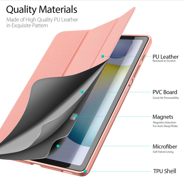 Dux Ducis Domo Series, Samsung Galaxy Tab S6 Lite 10.4, rosa rosa