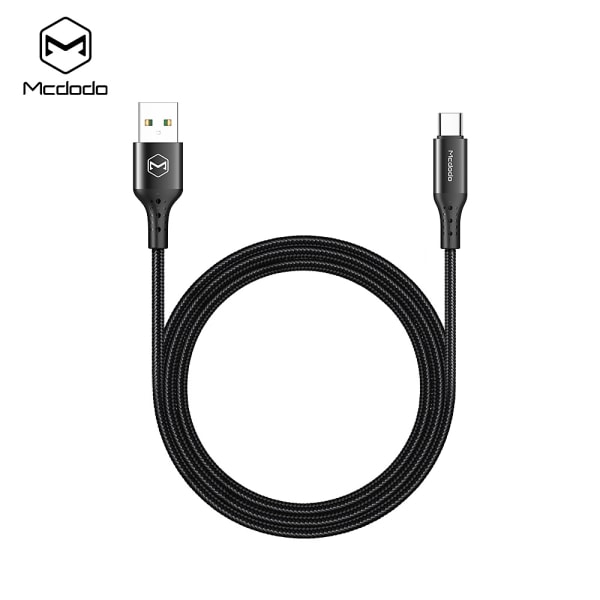 McDodo CA-7430 USB-C kabel med QC, 5A, 1.5m, svart svart 1.5 m