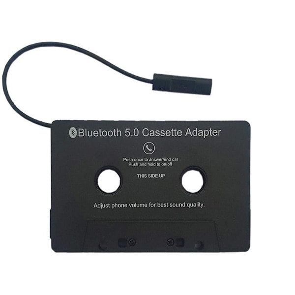 Kassettband till Bluetooth-adapter för bilstereo, svart