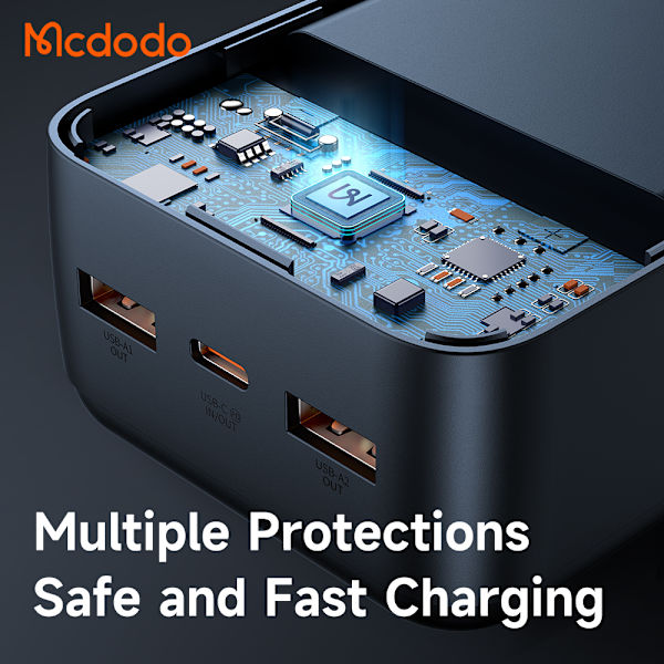 McDodo MC-4442 powerbank med display, 30.000mAh