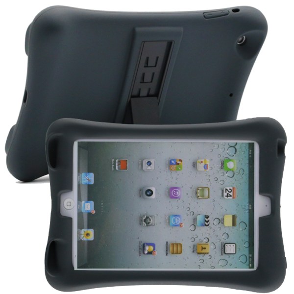 Barnfodral i silikon för iPad mini 4, svart svart