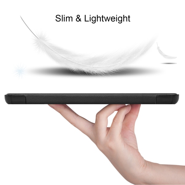 Läderfodral, Samsung Galaxy Tab A 8.4 (2020), svart svart