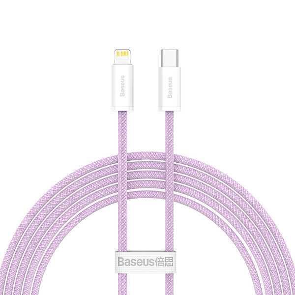 Baseus Dynamic USB-C till Lightning-kabel, 20W, 2m, lila lila