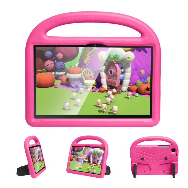 Barnfodral med ställ, Samsung Tab A7 10.4 (2020), rosa rosa