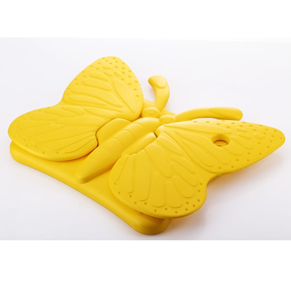 Fjärilsformat barnfodral till iPad 2/3/4, gul gul