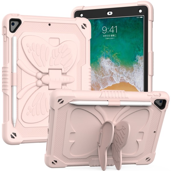 Barnfodral med ställ, iPad Air 2/Pro 9.7/9.7 (2017-2018), rosa rosa