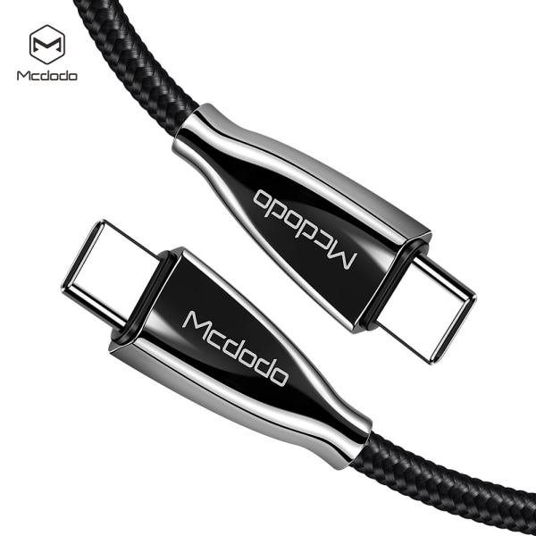 McDodo CA-5890, USB-C till USB-C, Quickcharge, 1.5m, svart svart 1.5 m