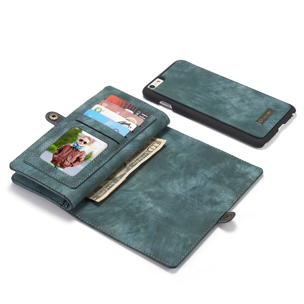 CaseMe plånboksfodral med magnetskal, iPhone 6/6S Plus, blå blå