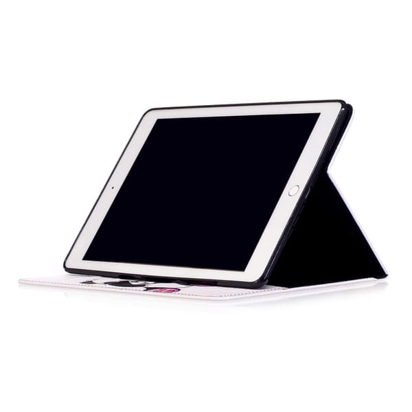 Läderfodral sittande panda, iPad 9.7 (2017-2018)