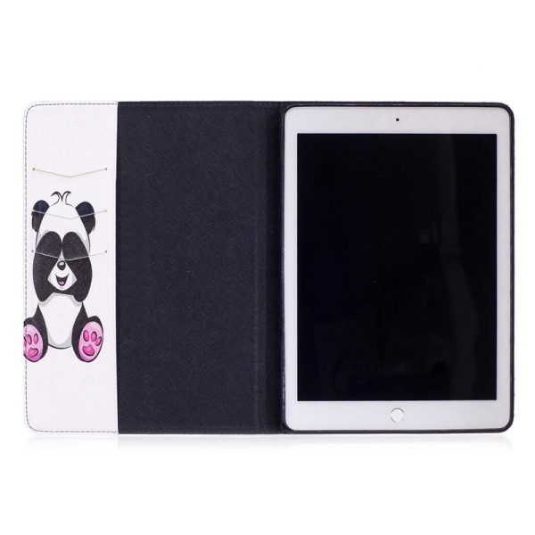 Läderfodral sittande panda, iPad 9.7 (2017-2018)