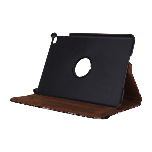 Leopard Läderfodral med roterbart ställ, iPad Mini 4/5, brun brun