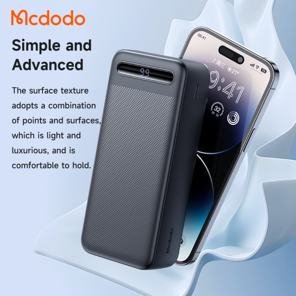 McDodo MC-4442 powerbank med display, 30 000mAh