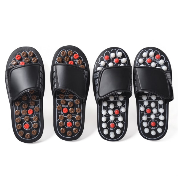 Sandaler med akupunktur fotmassage, Stl 42-43 svart