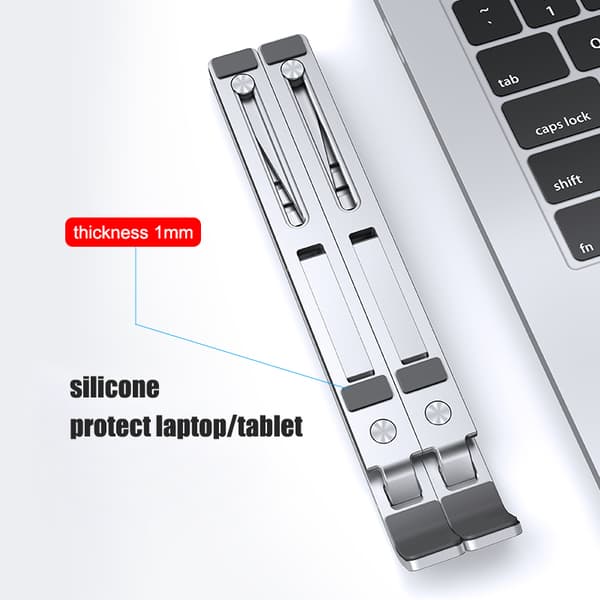 Vikbart laptopställ i aluminium, 11-17.3 tum