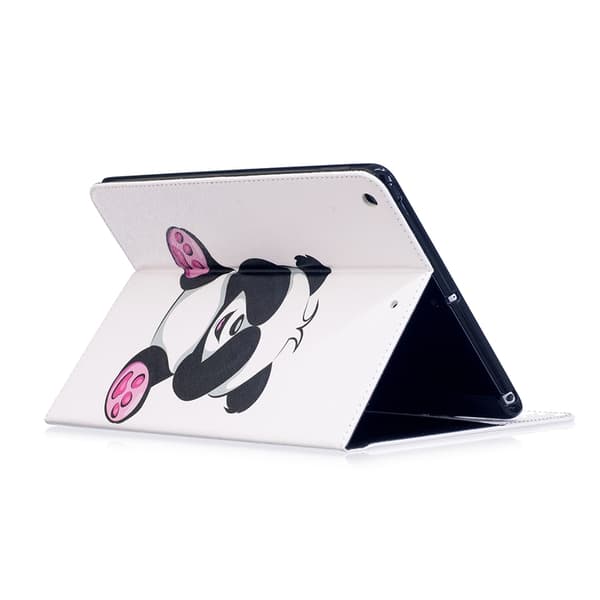 Läderfodral sittande panda, iPad 9.7 (2017-2018)