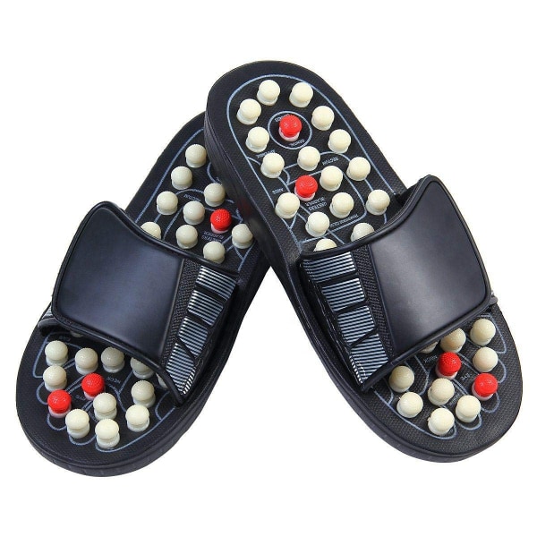 Sandaler med akupunktur fotmassage, Stl 40-41 svart 40