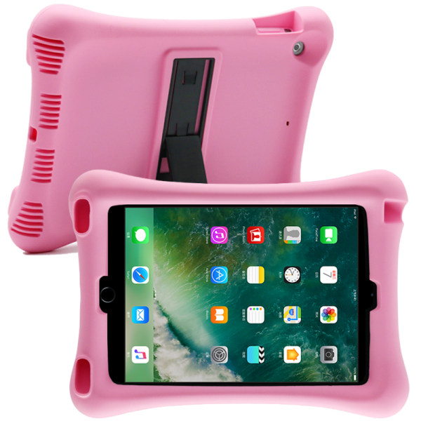 Barnfodral i silikon för iPad Air/iPad Air 2/iPad 9.7, rosa rosa