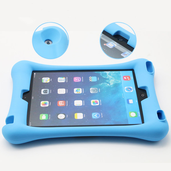 Barnfodral i silikon för iPad Air/iPad Air 2/iPad 9.7, blå blå