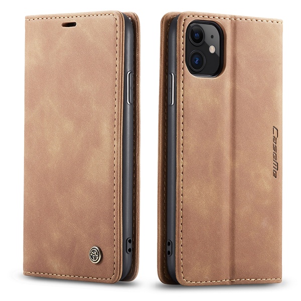 CaseMe plånboksfodral, iPhone 11, brun Brun